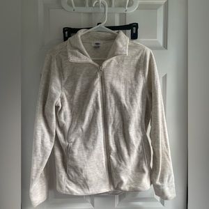 Soft Old navy zip up size medium cream
